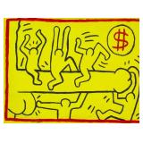 Keith Haring American Pop Art Oil on Canvas
