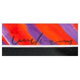 British Pop Mixed Media on Paper Signed Illegibly