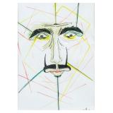 Salvador Dali Spanish Surrealist Watercolor