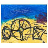 Emil Schumacher German Abstract Oil on Canvas