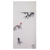 Wu Zuoren 1908-1997 Chinese Watercolor Goldfish