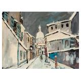 Maurice Utrillo French Modernist Oil Tempera Paper