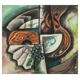 Emil Filla Czech Cubo-Fauvist Oil on Canvas