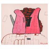 Philip Guston American Modernist Oil on Canvas