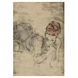 Egon Schiele Austrian Expressionist Linocut Paper
