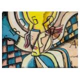 Lyobov Popova Russian Cubo-Futurist Mixed Media