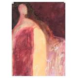 Mario Sironi Italian Modernist Pastel on Paper