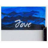 American Modernist Gouache Paper Signed Illegibly