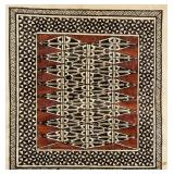 Unknown Artist Ink on Papyrus Geometric Pattern