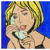 Roy Lichtenstein American Pop Art Oil on Canvas