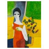 Andre Minaux French Social Realist Tempera