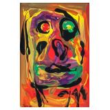 Asger Jorn Danish Dadaist Oil on Canvas 68