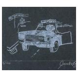 Jean-Michel Basquiat American Linocut 2/125