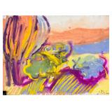 Gustave de Smet Belgian Expressionist Pastel Paper