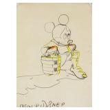 Walt Disney American Pop Colored Pencil on Paper