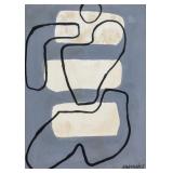 Willi Baumeister German Abstract Oil on Canvas