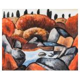 Marsden Hartley American Modernist Oil on Paper