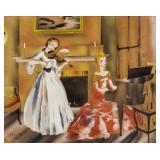 Leonard Foujita Japanese-French Mixed Media 1928