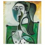 Pablo Picasso Spanish Cubist Oil on Canvas