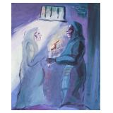 Mikhail Larionov Russian Rayonist Gouache on Paper