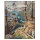 Laszlo Mednyanszky Hungarian Modernist Mixed Media