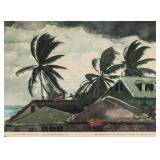 Winslow Homer NYGS Lithograph "Tornado, Bahamas"