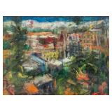 Janis Tidemanis Latvian Modernist Oil on Canvas