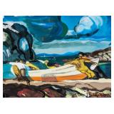 George Bellows US Realist Oil and Gouache on Paper