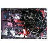 Antoni Tapies Spanish Modernist Oil on Board