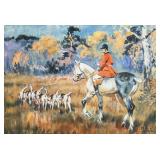 European XX Oil on Board Signed Wright