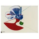 Gustav Klutsis Latvian Constructivist Gouache