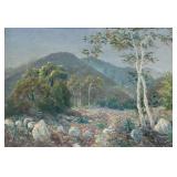 Signed Calif. H Jaeger Oil on Canvas Landscape