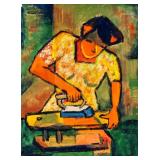 Louis Toffoli French Constructivist Gouache Paper