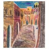 Fikret Moualla Turkish Modernist Pastel on Paper