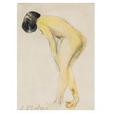 Auguste Rodin French Impressionist Pencil WC