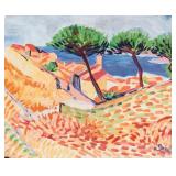 Andre Derain French Fauvist Gouache on Paper