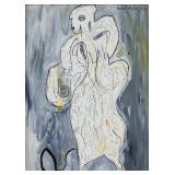 Andre Masson French Modernist Oil on Canvas