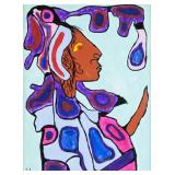 Wifredo Lam Cuban Surrealist Oil on Canvas