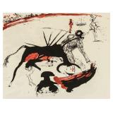 Salvador Dali Spanish Surrealist Signed Linocut EA