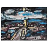 Georges Rouault French Expressionist Oil on Paper