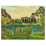 Canadian/American Oil on Board Landscape