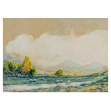 Watercolor on Paper "Fenwick Moor" Signed HBilling