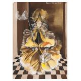 Remedios de Varo Spanish Surrealist Tempera Paper