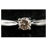 0.22ct Solitaire Diamond Ring CRV $1300