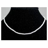 Sterling Silver Clasp Moonstone Necklace RV $600