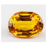 5.95 Ct Oval Cut Yellow Sapphire AGSL Certificate