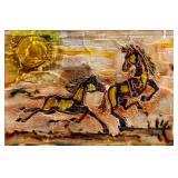 Chinese Enameled Painting on Copper Panel