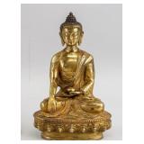 Chinese Gilt Bronze Shakyamuni Buddha Xuande Mark
