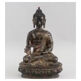 Chinese Gilt Bronze Shakyamuni Buddha Statue