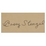 Casey Stengel Autographed Postcard JSA (GPC)